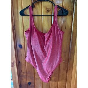 Sparkly Red swimsuit One‎ Piece No Boundaries Size XL